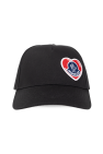 London logo-embroidered cap Schwarz