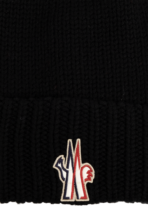 Moncler Grenoble Wełniana czapka z logo