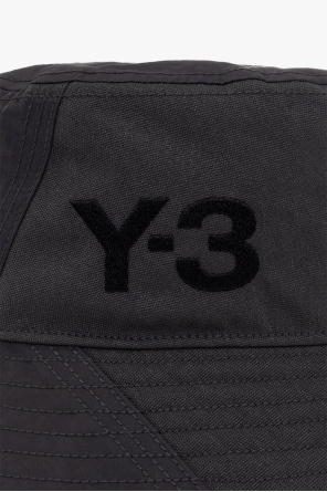 Y-3 Yohji Yamamoto logo-plaque straw hat Neutrals