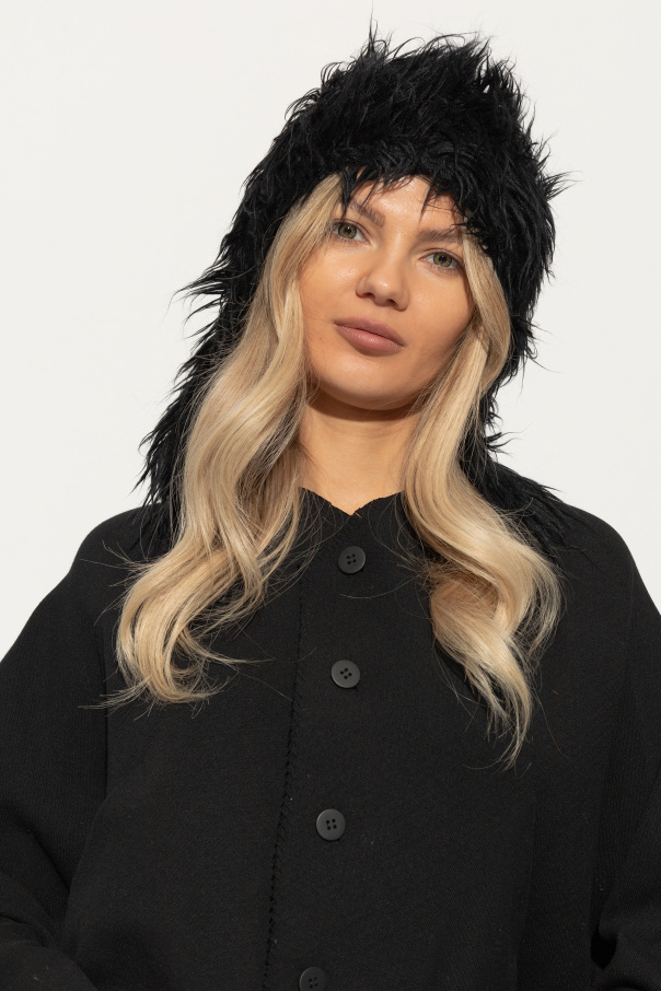 Issey Miyake Mohair hat with ear flaps
