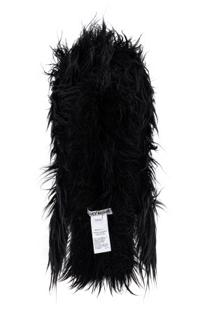 Mohair hat with ear flaps