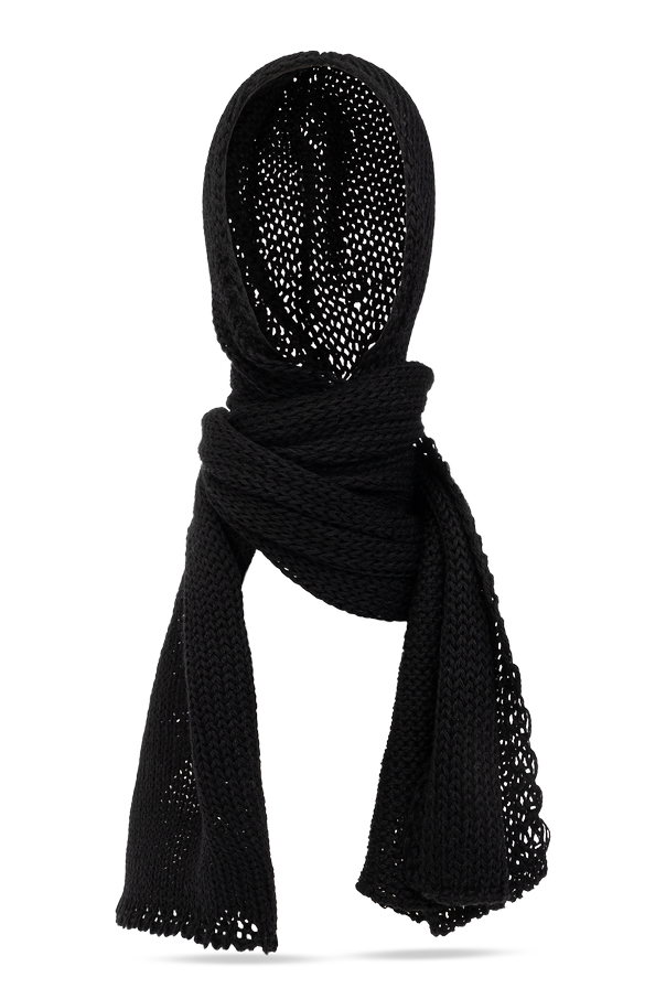 Wool hooded scarf od Issey Miyake