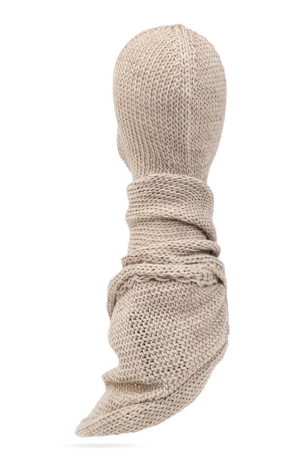 Issey Miyake Bufanda de lana con capucha