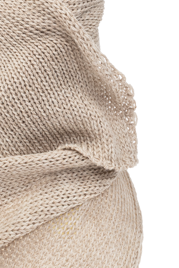 Issey Miyake Bufanda de lana con capucha