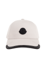 Moncler cream Baseball cap with logo