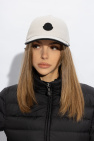 Moncler cream Baseball cap with logo