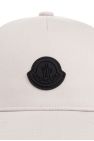 Moncler cream Baseball cap with logo