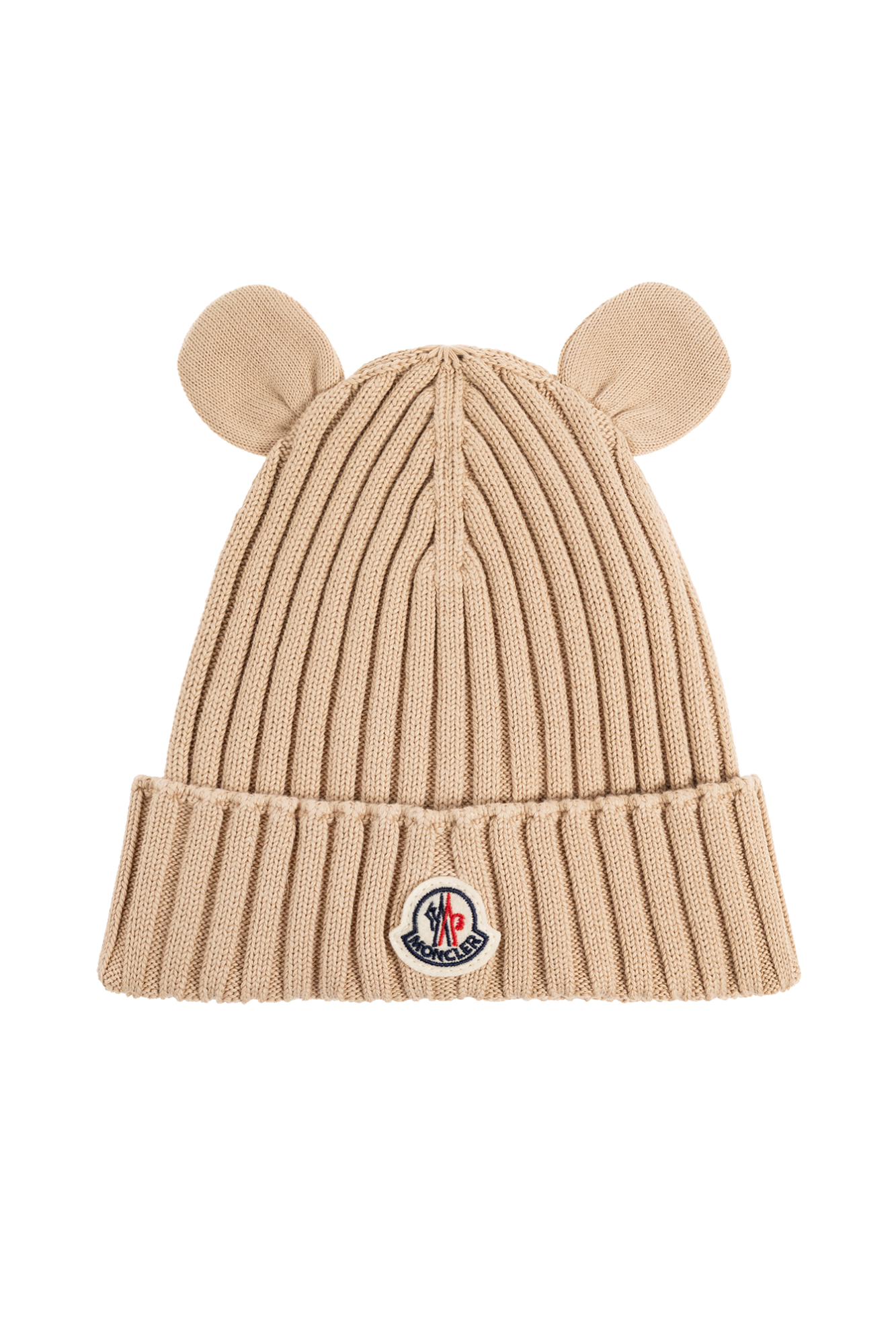 Moncler Enfant Beanie with logo patch