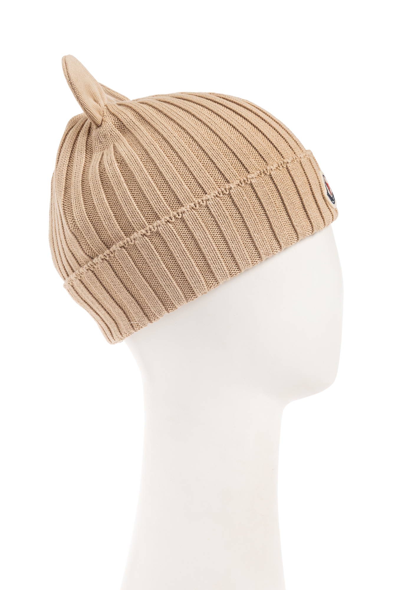 Moncler Enfant Beanie with logo patch