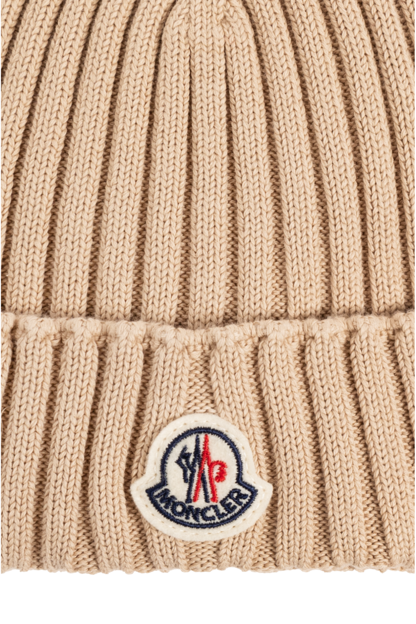 Moncler Enfant Beanie with logo patch