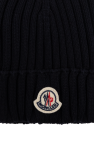 Moncler Enfant Beanie with logo patch