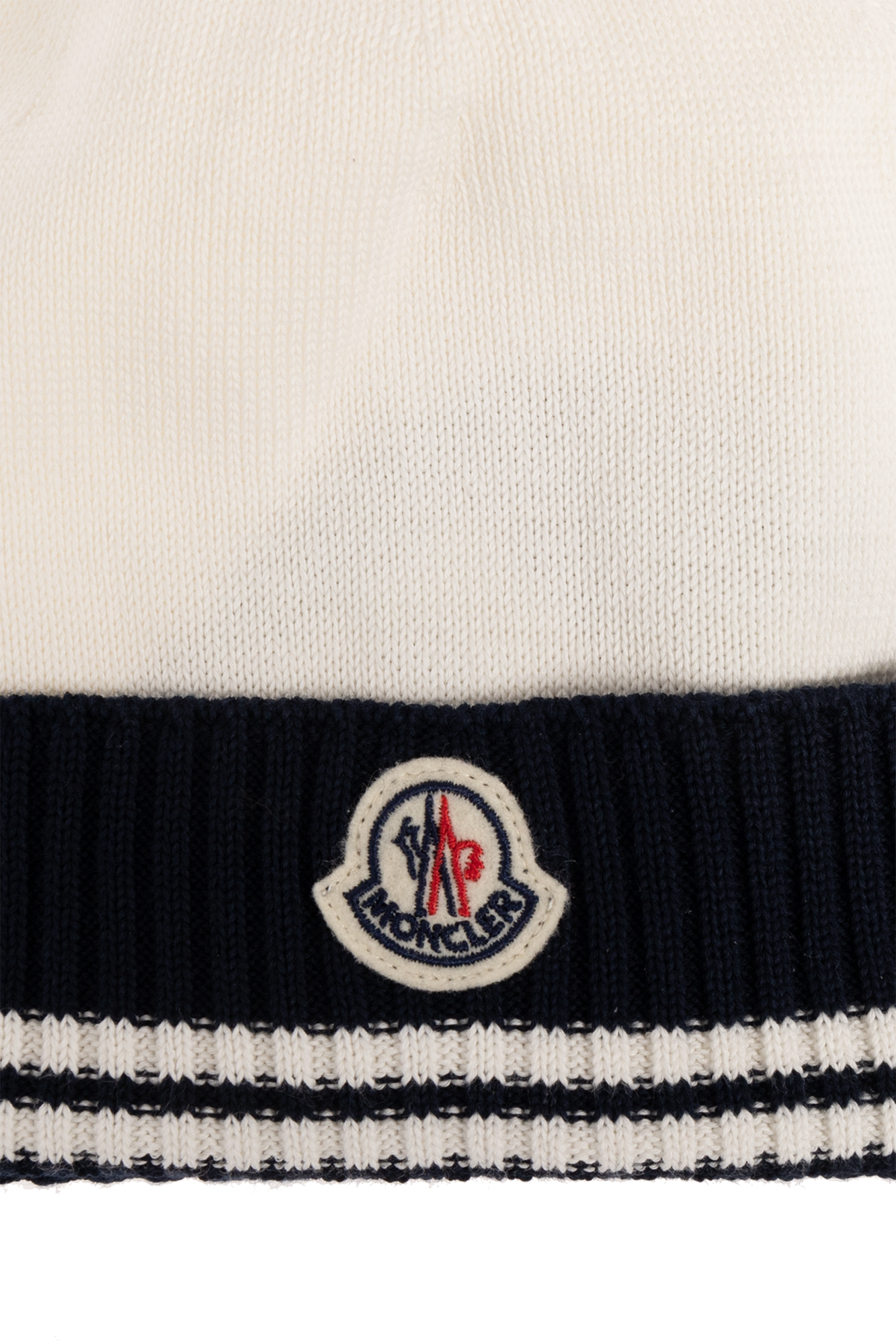 Moncler Enfant Beanie with logo patch