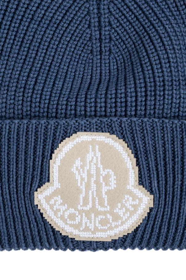 Moncler Cap with logo patch