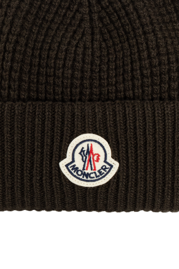 Moncler Wool hat with logo