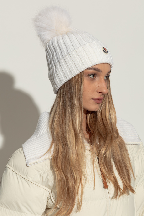 Moncler Wool hat with pompom