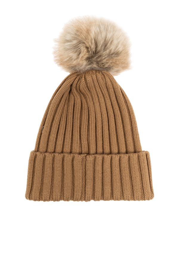 Moncler Wool Hat with Pom Pom