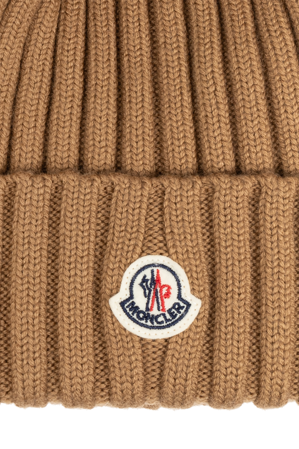 Moncler Wool Hat with Pom Pom