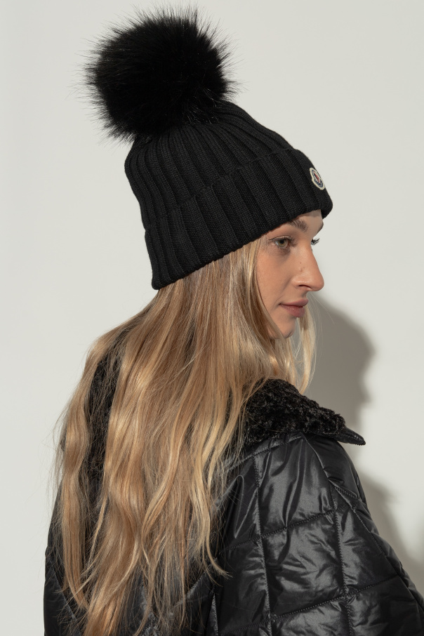 Moncler Wool hat with pompom