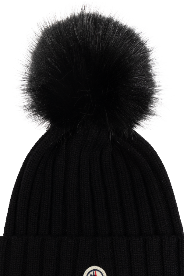 Moncler Wool hat with pompom