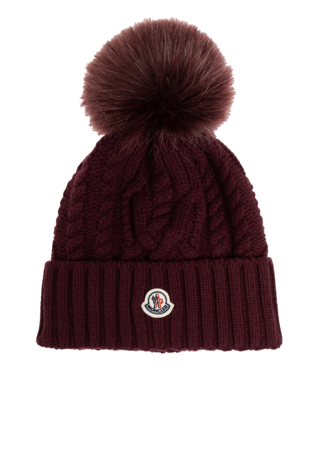 Moncler Wool hat with pompom