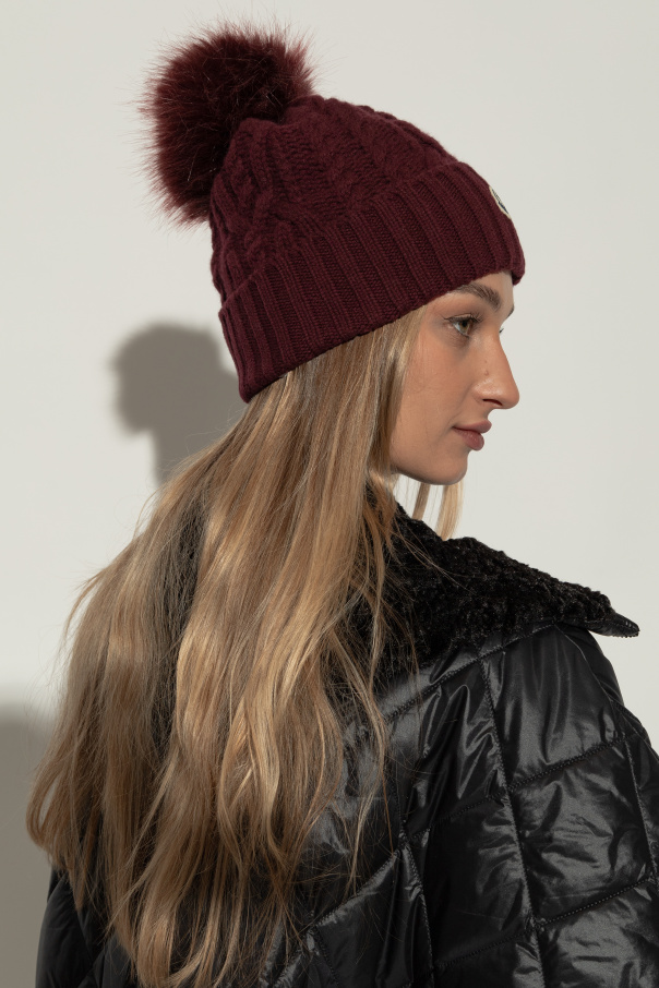 Moncler Wool hat with pompom