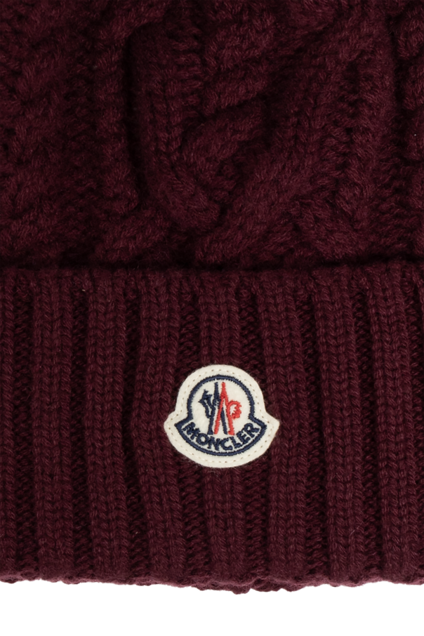 Moncler Wool hat with pompom