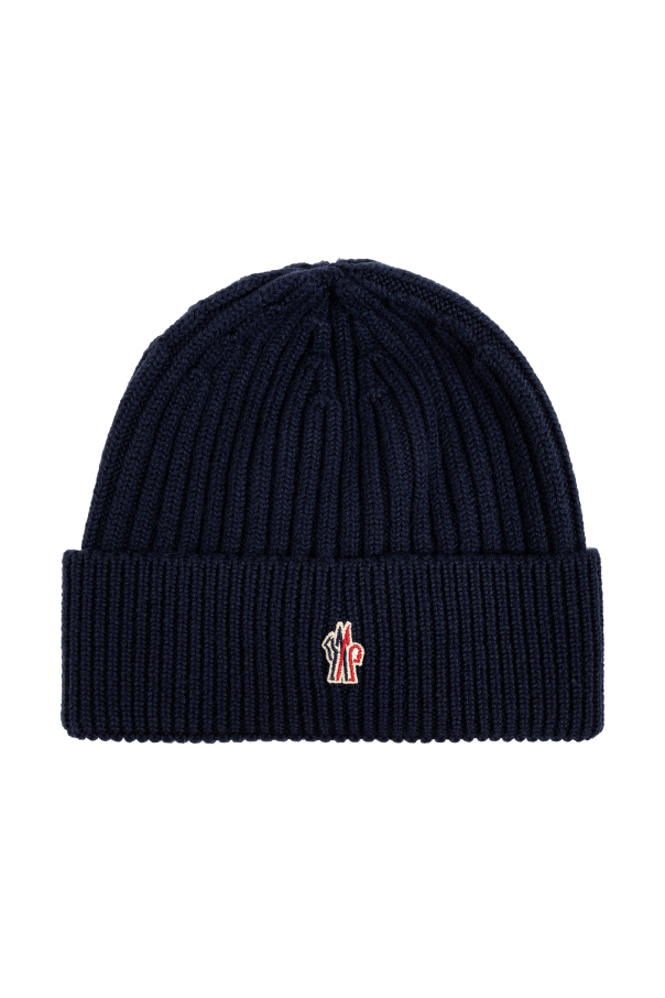 Moncler Grenoble Wełniana czapka z logo