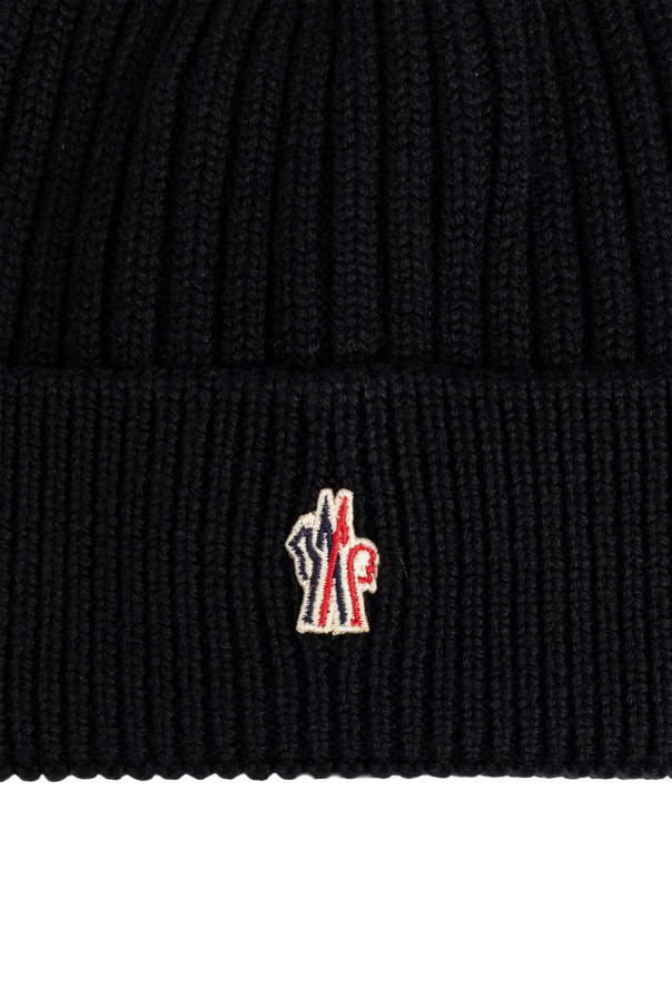 Moncler Grenoble Wełniana czapka z logo