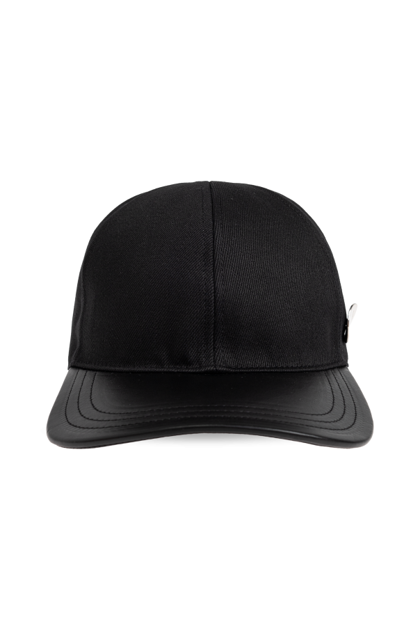 JIL SANDER Cap with leather brim