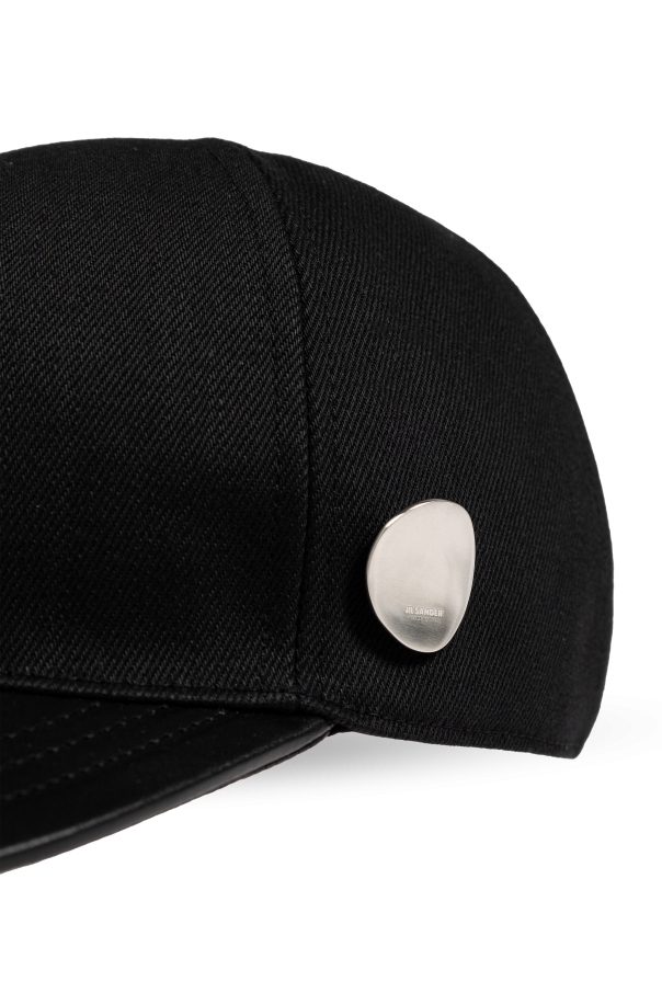 JIL SANDER Cap with leather brim