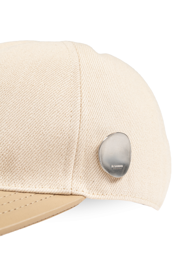 JIL SANDER Cap with leather peak