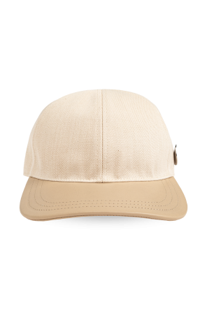 Cap with leather visor od JIL SANDER