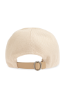 JIL SANDER cream Cap with leather bill