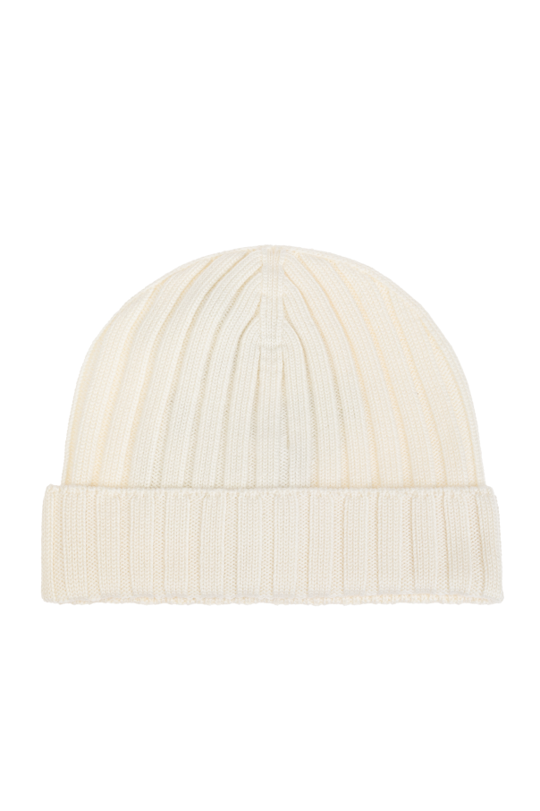Moncler Enfant Wool hat with logo patch