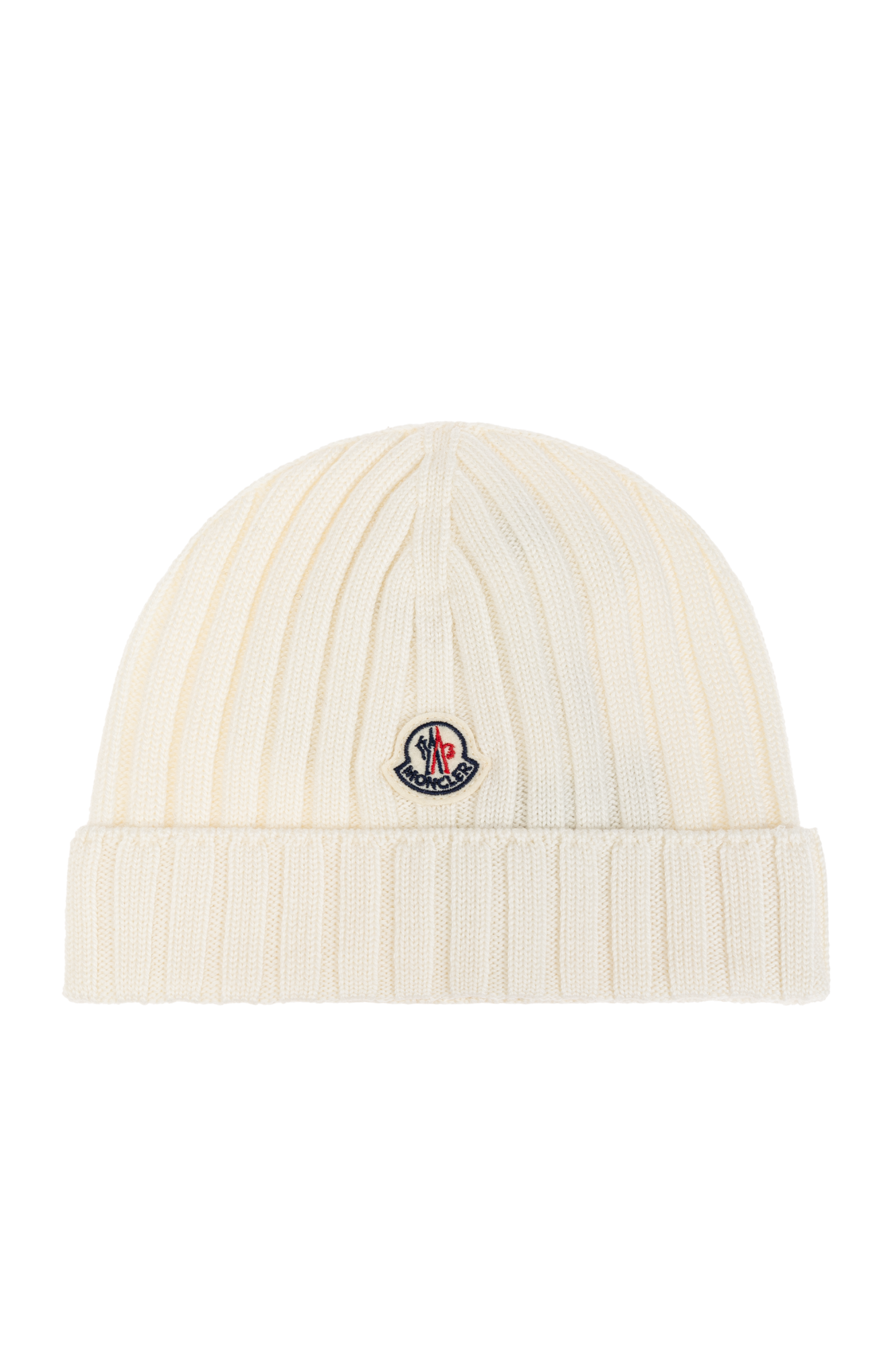 Moncler Enfant Wool hat with logo patch