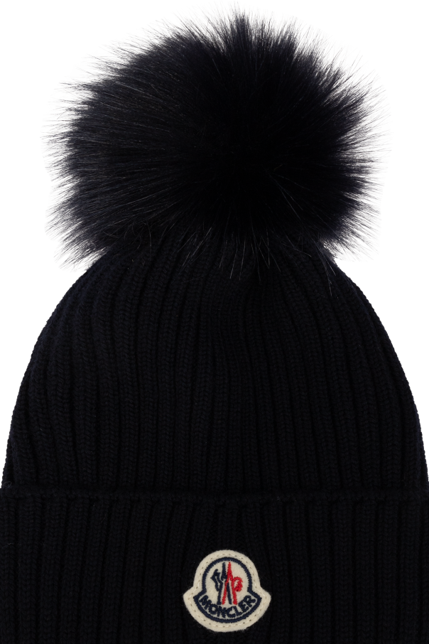 Moncler Enfant Woolen hat with a pom-pom