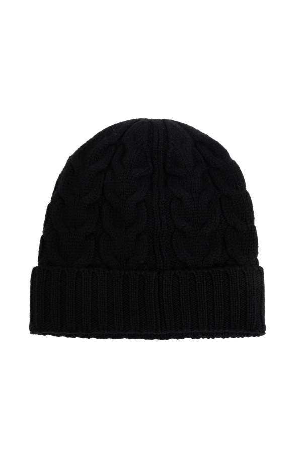 Moncler Enfant Wool hat with logo patch