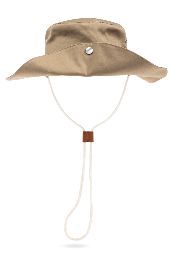 Cotton hat with ties, zdjęcie 1 Cotton hat with ties od JIL SANDER+
