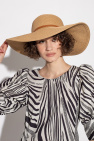 Melissa Odabash beige Wide brim hat with strap