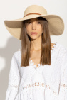 Melissa Odabash beige ‘Jemima’ wide brim hat