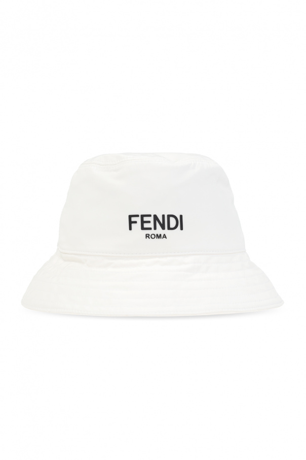 Fendi Kids Nylongewebe hat with logo