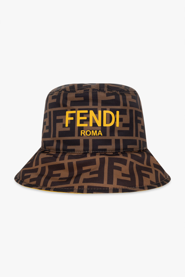 Fendi Kids Reversible bucket woven hat