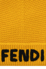 Fendi Kids Wool hat with logo