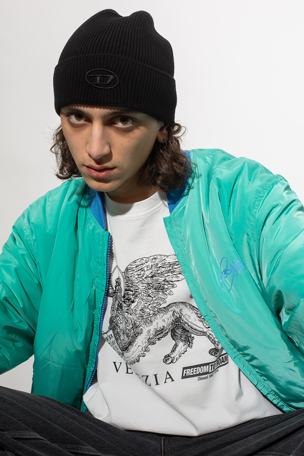 Diesel Logo-patched beanie