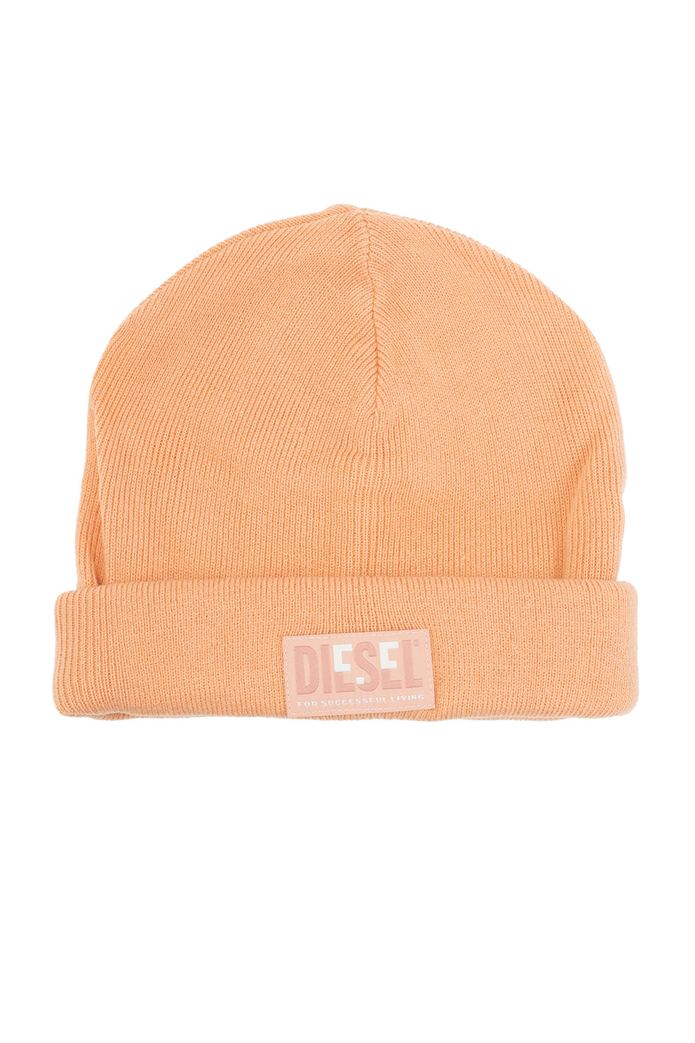 Diesel Ribbed beanie with logo