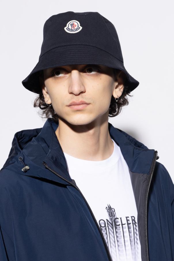 Moncler Hat with logo patch