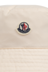 Moncler Enfant cream Hat with logo patch