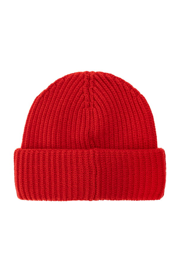 Moncler Wool beanie with logo patch