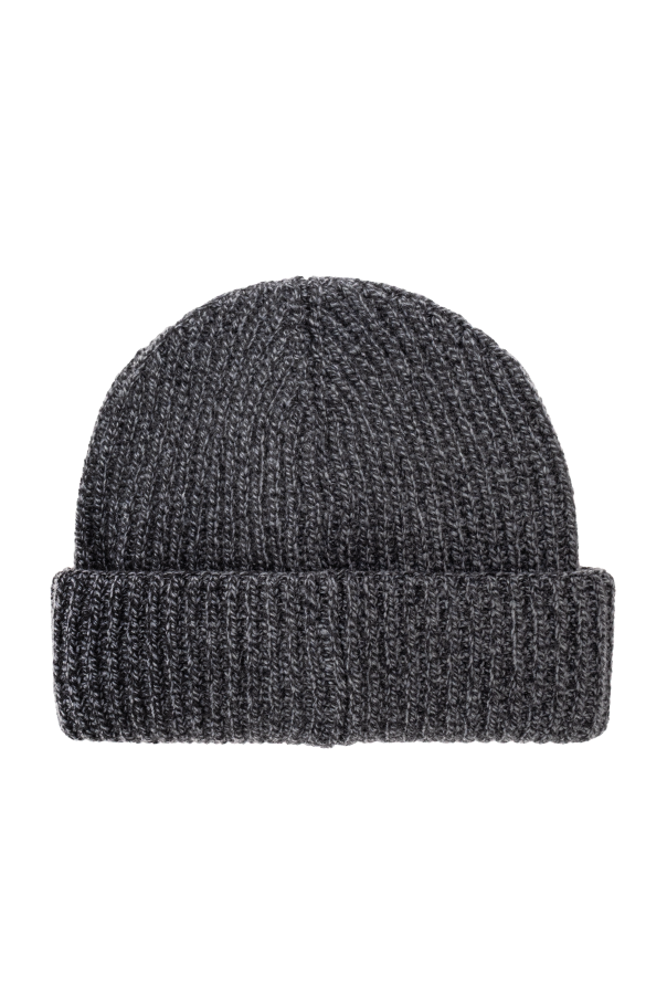 Moncler Gorro de lana con parche con logo