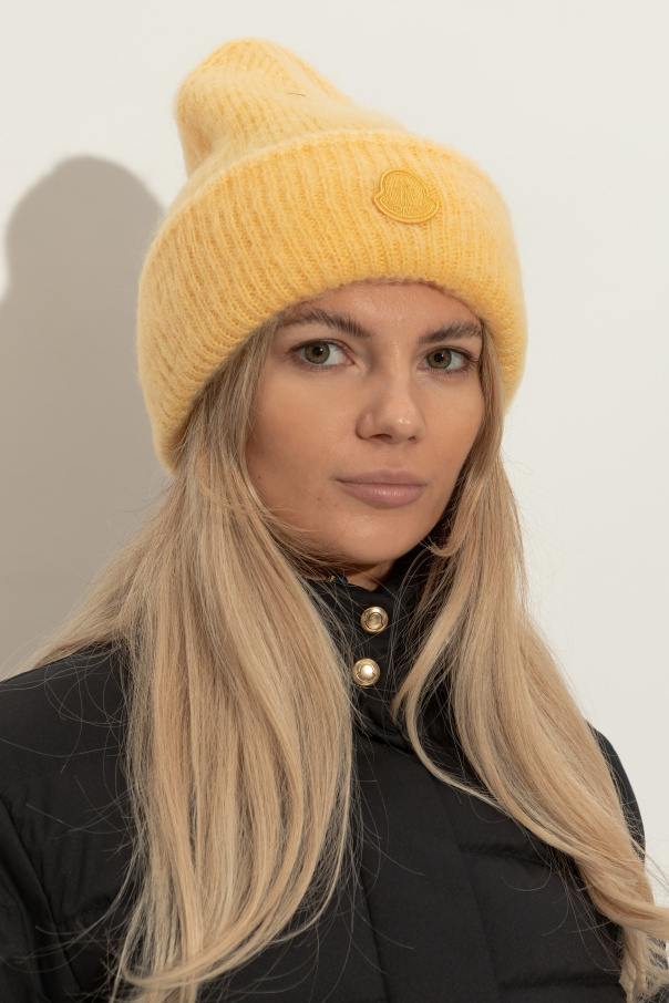 Moncler Mütze mit Logo-Patch